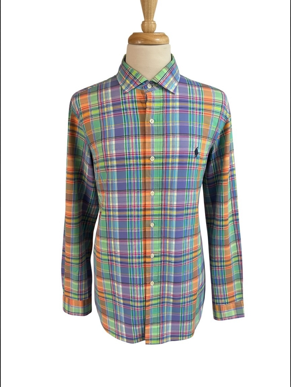Polo Ralph Lauren Men's XL Plaid Cotton Stretch Long Sleeve Button Up Shirt